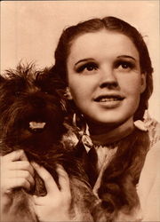 Judy Garland and Toto Postcard
