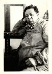 Diego Rivera, Mexico City 1929 Postcard