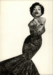 Eartha Kitt, 1954 Postcard