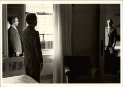 Three views of Francois Truffaut, 1981 Postcard