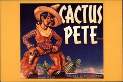 Cactus Pete ca. 1930 Postcard