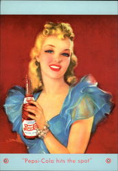 Pepsi-Cola hits the spot Advertising Reproductions Postcard Postcard