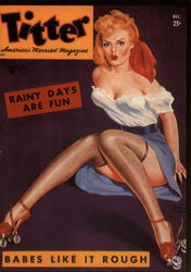 Pin-ups - Babes Like it Rough Advertising Reproductions Postcard Postcard