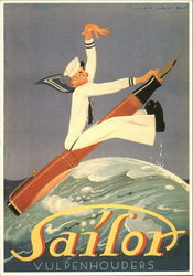 Sailor Vulpenhouders Postcard