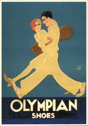 Olympian Shoes Advertising Reproductions Postcard Postcard