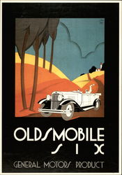 Oldsmobile Six Advertising Reproductions Postcard Postcard