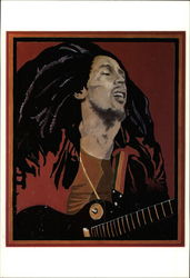 Bob Marley Celebrities Postcard Postcard