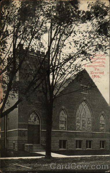 United Brethren Church, Erected 1909 Youngsville Pennsylvania