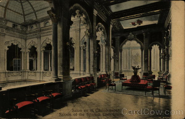 Saloon of the Spanish Club House Mexico