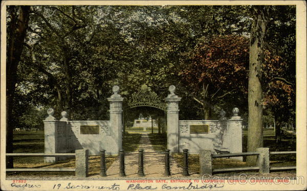 Washington Gate, Entrance to Cambridge Common Massachusetts