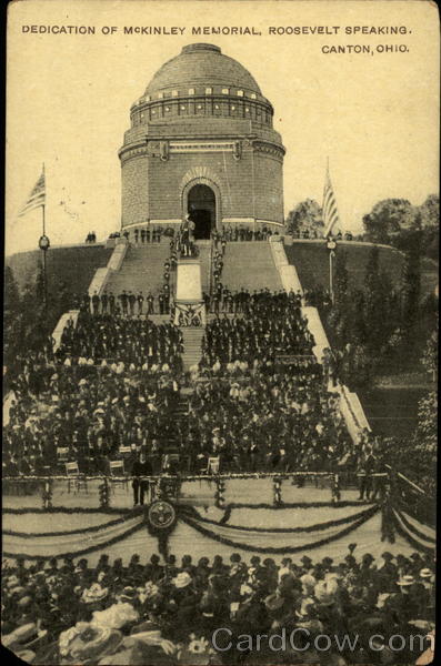 Dedication of McKinley Memorial, Roosevelt Speaking Canton Ohio