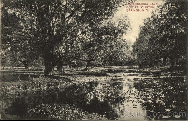 Onandaigua Lake Outlet Clifton Springs New York