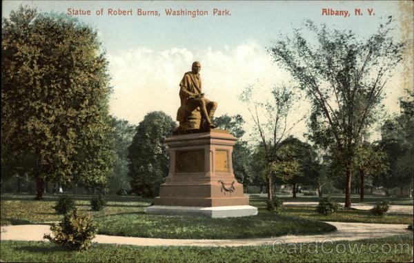 Statue of Robert Burns, Washington Park Albany New York