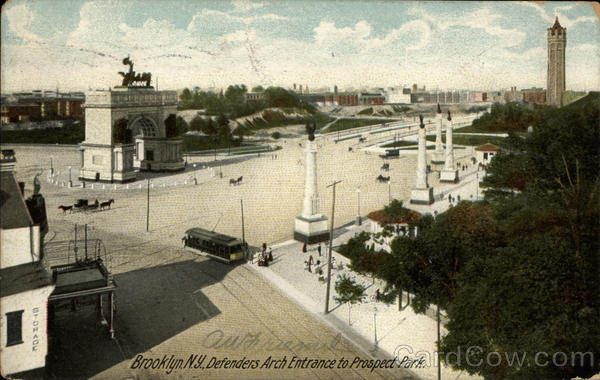Defenders Arch Entrance to Prospect Park Brooklyn New York
