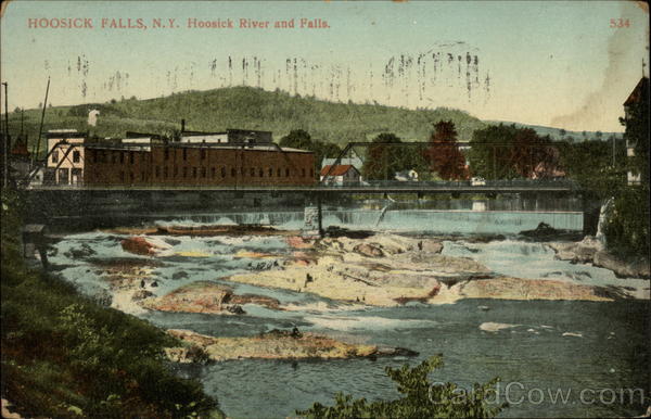Hoosick River and Falls Hoosick Falls New York
