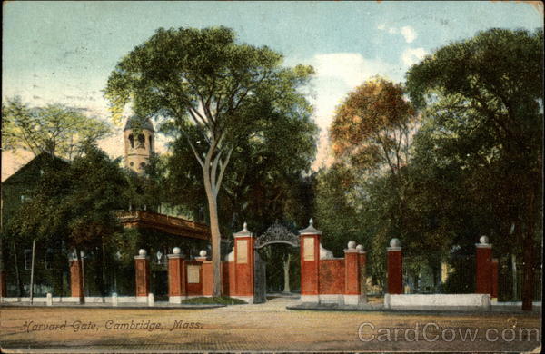 Harvard Gate Cambridge Massachusetts