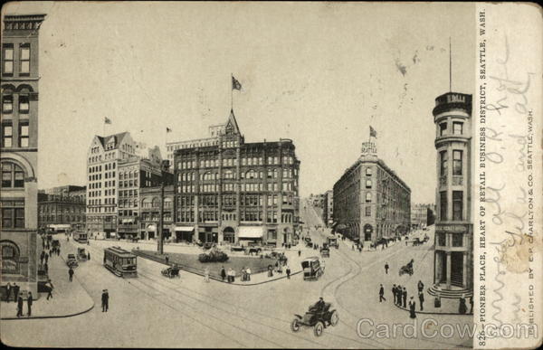 Pioneer Place, heart of the retail business district Seattle Washington