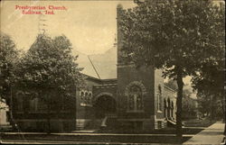 View of the Presbyterian Church Sullivan, IN Postcard Postcard