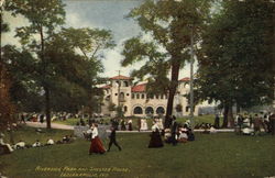 Riverside Park and Shelter House Postcard