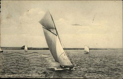 A sloop yacht Postcard