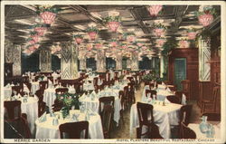 Merrie Garden, Hotel Planters beautiful restaurant Postcard