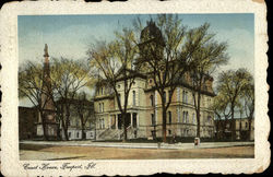 Court House Freeport, IL Postcard Postcard