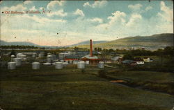 Oil Refinery Wellsville, NY Postcard Postcard