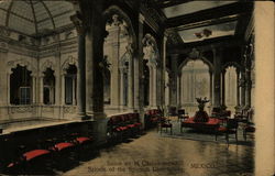 Saloon of the Spanish Club House Postcard