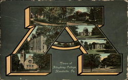 Views of Allegheny College Meadville, PA Postcard Postcard