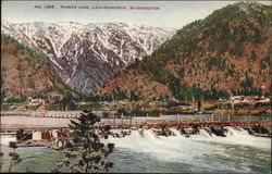 Power Dam Leavenworth, WA Postcard Postcard