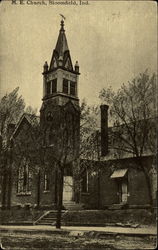 M.E. Church Bloomfield, IN Postcard Postcard