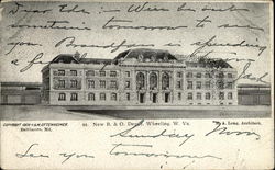 New B. & O. Depot Postcard