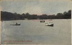 Turn Villa Boat Landing Echo Lake, PA Postcard Postcard