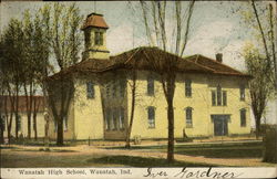 Wanatah High School Postcard
