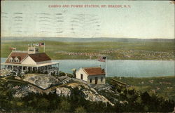 Casino and Power Station, Mt. Beacon Postcard