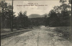 Hogback and Rocky Spur from Godshaw Hill Tryon, NC Postcard Postcard