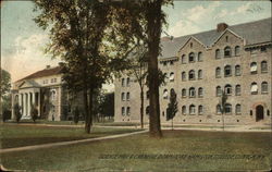 Science Hall & Carnegie Dormitory, Hamilton College Clinton, NY Postcard Postcard