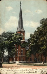 First Baptist Church Cortland, NY Postcard Postcard