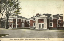 Essex Couty Clerk's Office and Jail Elizabethtown, NY Postcard Postcard