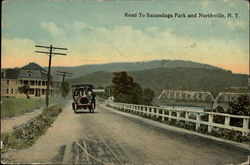 Road to Sacandaga Park Postcard