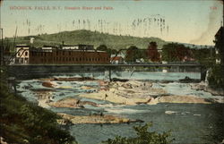 Hoosick River and Falls Postcard