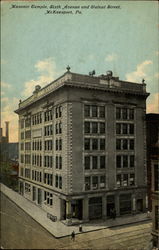 Masonic Temple, Sixth Avenue and Walnut Street Postcard