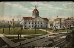 Court House Square Binghamton, NY Postcard Postcard