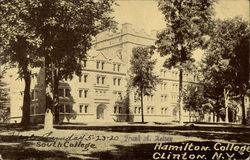 South College, Hamilton College Postcard