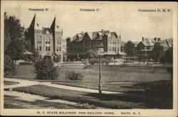 N.Y. State Soldiers' and Sailors' Home Bath, NY Postcard Postcard