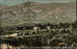 Mount Lowe from San Rafael Heights Postcard