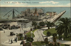 Pleasure Pier Santa Monica, CA Postcard Postcard