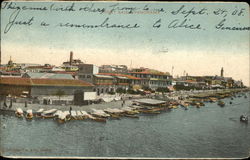 Panorama Port Said, Egypt Africa Postcard Postcard