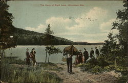The carry at Eight Lake, Adirondack Mountains Postcard