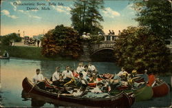 Characteristic Scene, Belle Isle Postcard